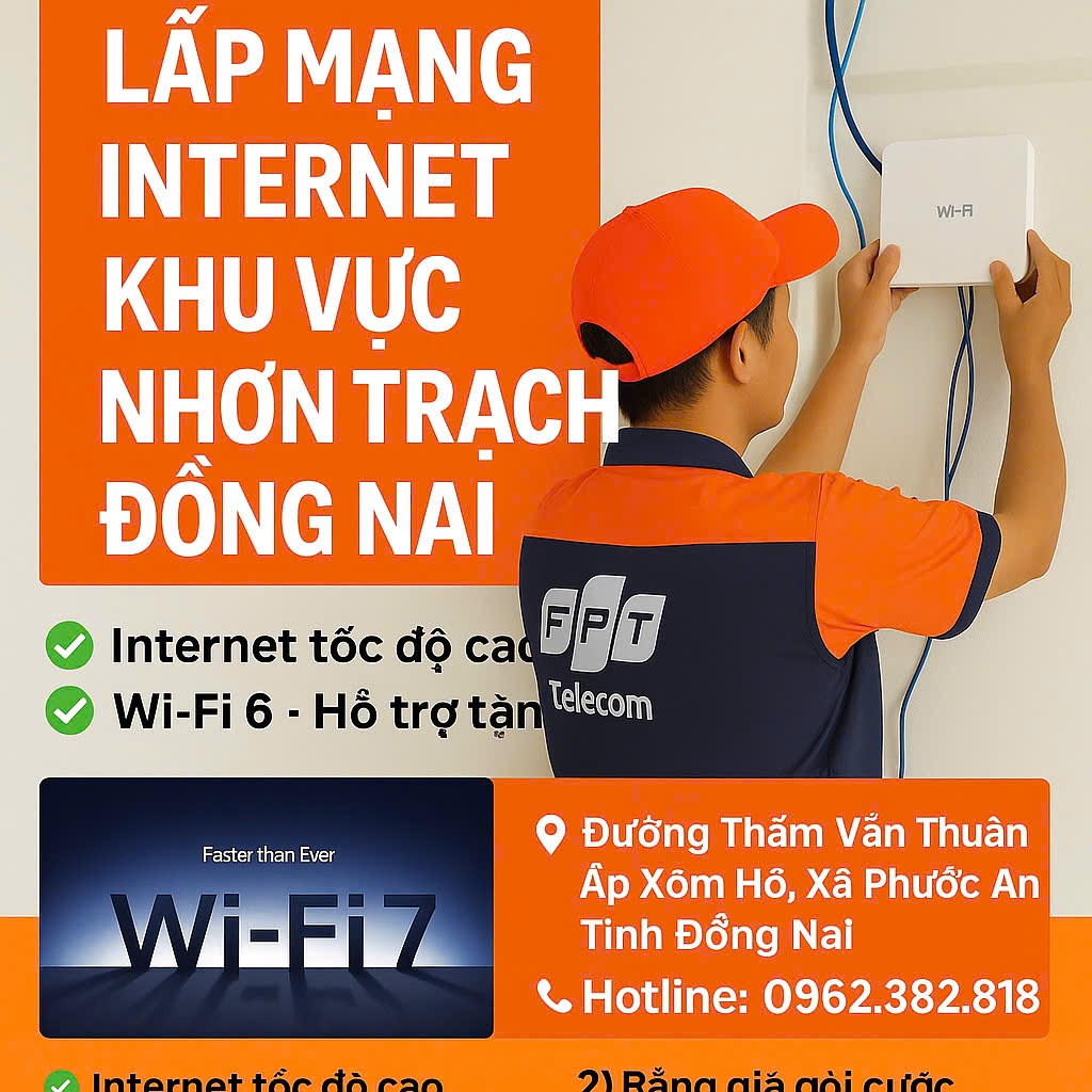 Lắp mạng FPT Nhơn Trạch