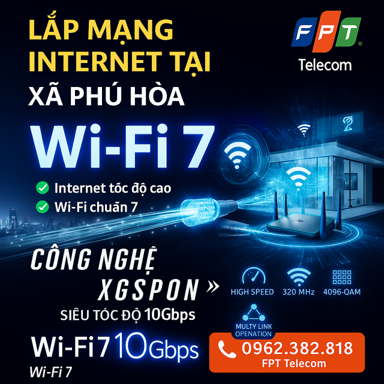 Lắp mạng FPT tại Xã Phú Hòa Đồng Nai