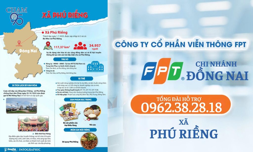 Lắp Mạng FPT Xã Phú Riềng Tỉnh Đồng Nai