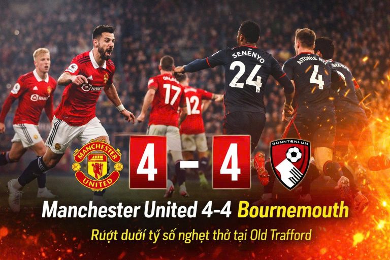 Manchester United vs Bournemouth: Thống kê 8 bàn thắng tại Old Trafford