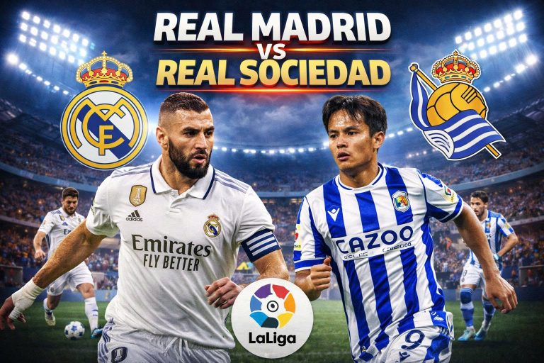 REAL MADRID VS REAL SOCIEDAD: CUỘC ĐẠI CHIẾN ĐỈNH CAO GIỮA BẢN LĨNH ÔNG LỚN VÀ KHÁT VỌNG TRẺ TẠI LA LIGA