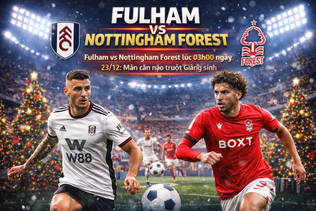 FULHAM VS NOTTINGHAM FOREST 23/12: MÀN CÂN NÃO TRƯỚC GIÁNG SINH