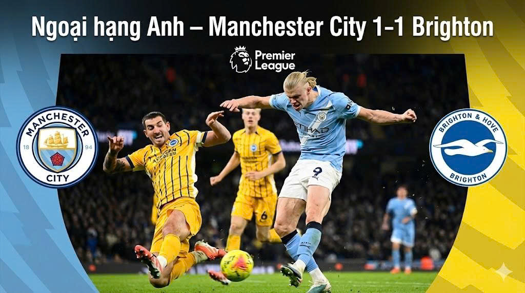 Manchester City 1–1 Brighton & Hove Albion