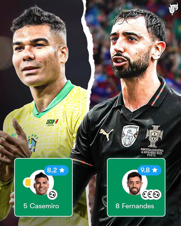 Dàn sao MU nỗ lực ở đợt FIFA Days tháng 3, Fernandes - Casemiro tỏa sáng rực rỡ