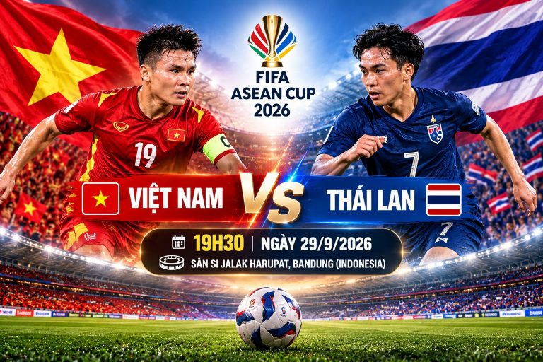 Việt Nam đại chiến Thái Lan tối nay: Cuộc đấu bản lĩnh tại FIFA ASEAN Cup 2026