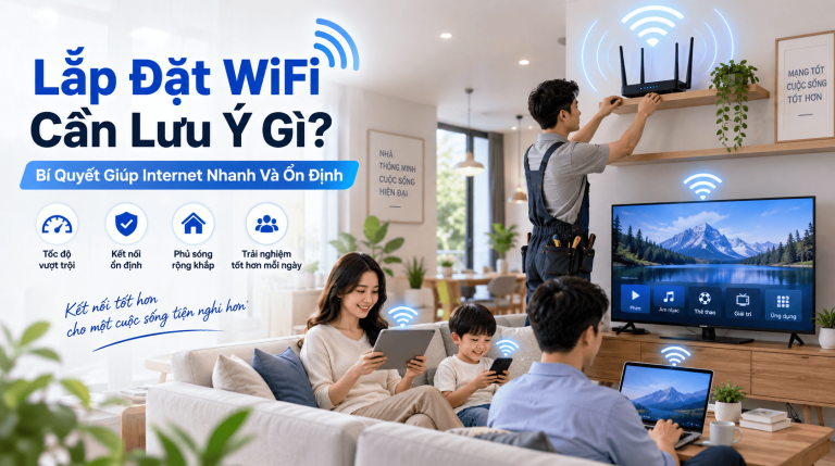 Lắp Đặt WiFi Cần Lưu Ý Gì? Bí Quyết Giúp Internet Nhanh Và Ổn Định